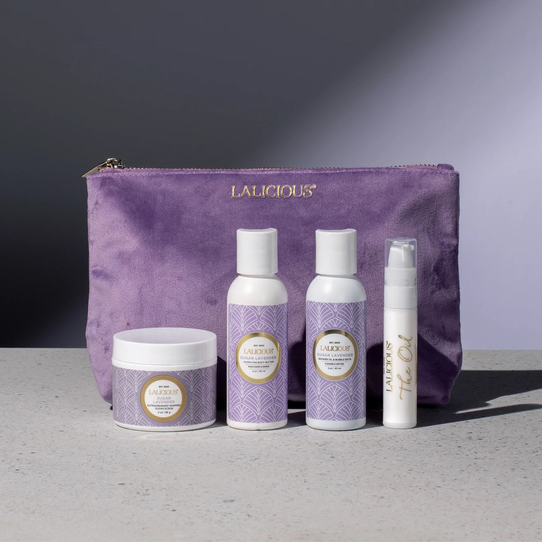 Lalicious- Sugar Lavender Travel Set